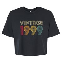 Vintage 1999 25th Birthday 25 Years Old Bella+Canvas Jersey Crop Tee