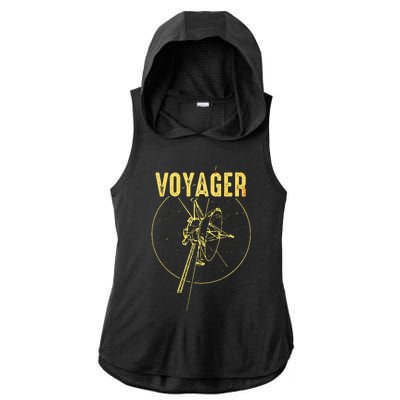 Voyager 1 & 2 Space Probe Solar System Astronomy Spaceflight Ladies PosiCharge Tri-Blend Wicking Draft Hoodie Tank