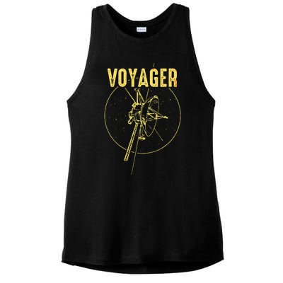 Voyager 1 & 2 Space Probe Solar System Astronomy Spaceflight Ladies PosiCharge Tri-Blend Wicking Tank