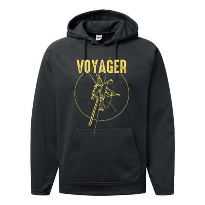 Voyager 1 & 2 Space Probe Solar System Astronomy Spaceflight Performance Fleece Hoodie