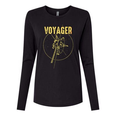 Voyager 1 & 2 Space Probe Solar System Astronomy Spaceflight Womens Cotton Relaxed Long Sleeve T-Shirt