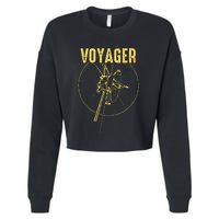 Voyager 1 & 2 Space Probe Solar System Astronomy Spaceflight Cropped Pullover Crew