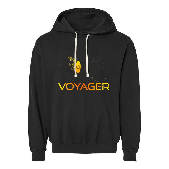 Voyager 1 & 2 Space Probe Solar System Astronomy Spaceflight Garment-Dyed Fleece Hoodie
