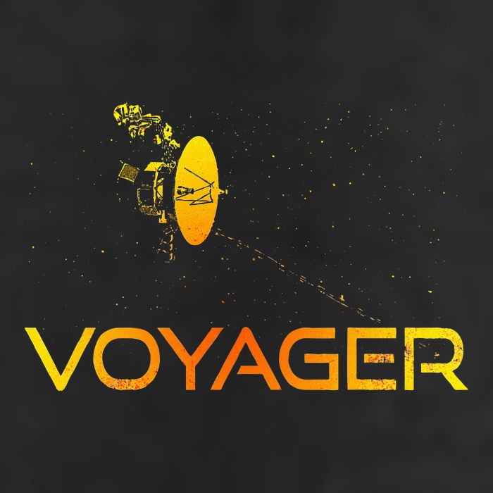 Voyager 1 & 2 Space Probe Solar System Astronomy Spaceflight Garment-Dyed Fleece Hoodie