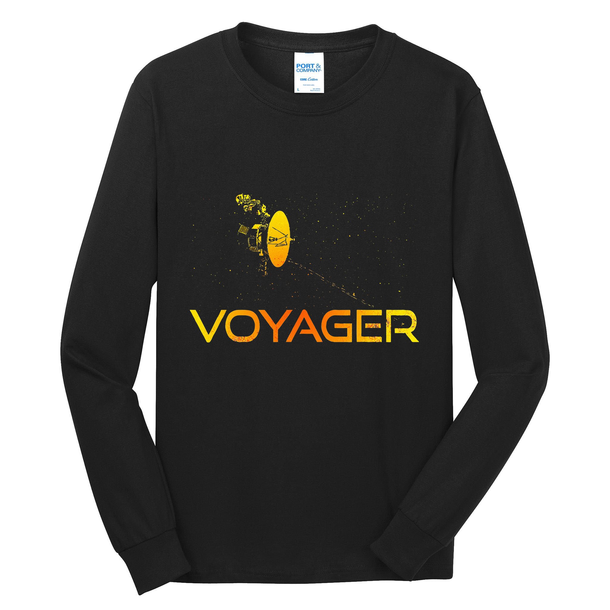 Voyager 1 & 2 Space Probe Solar System Astronomy Spaceflight Tall Long Sleeve T-Shirt