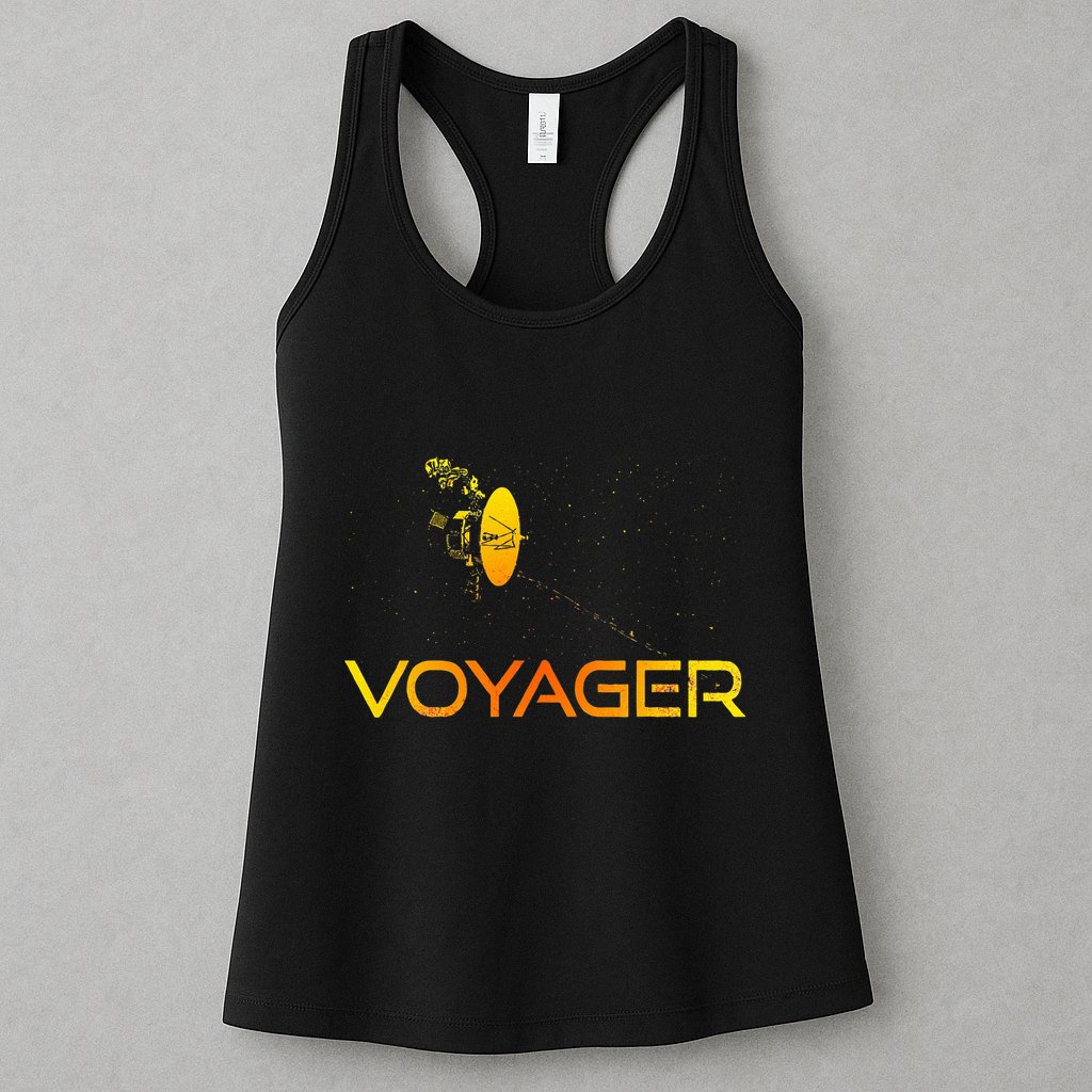 Voyager 1 & 2 Space Probe Solar System Astronomy Spaceflight Womens Tank Top