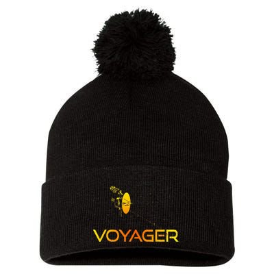 Voyager 1 & 2 Space Probe Solar System Astronomy Spaceflight Pom Pom 12in Knit Beanie