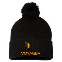 Voyager 1 & 2 Space Probe Solar System Astronomy Spaceflight Pom Pom 12in Knit Beanie