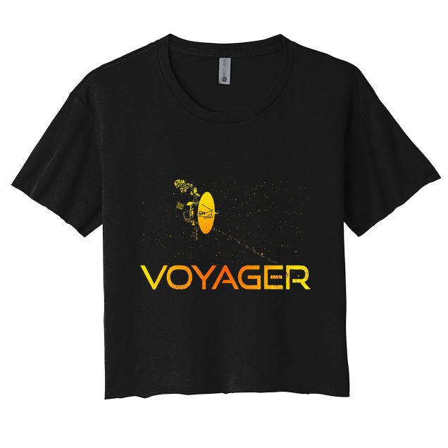 Voyager 1 & 2 Space Probe Solar System Astronomy Spaceflight Crop Top