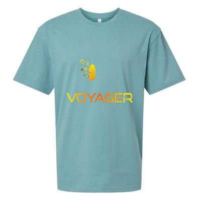 Voyager 1 & 2 Space Probe Solar System Astronomy Spaceflight Sueded Cloud Jersey T-Shirt