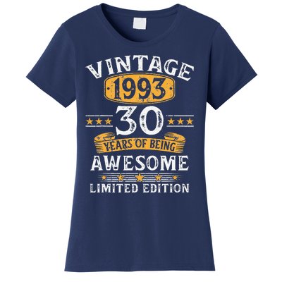 Vintage 1993 30 Years Old 30th Birthday Gifts For Women's T-Shirt