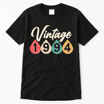 Vintage 1994 30th Birthday Retro Teardrop Design Tall T-Shirt