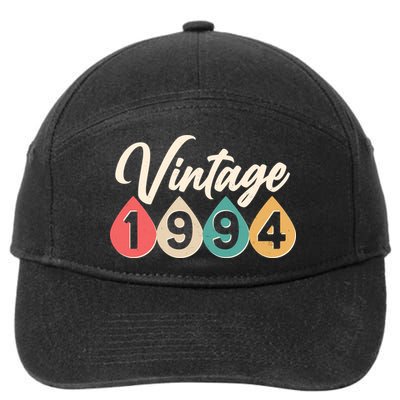 Vintage 1994 30th Birthday Retro Teardrop Design 7-Panel Snapback Hat