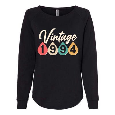 Vintage 1994 30th Birthday Retro Teardrop Design Womens California Wash Sweatshirt