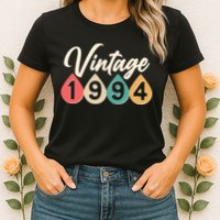 Vintage 1994 30th Birthday Retro Teardrop Design Womens T-Shirt