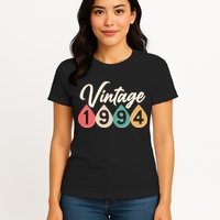Vintage 1994 30th Birthday Retro Teardrop Design Womens T-Shirt