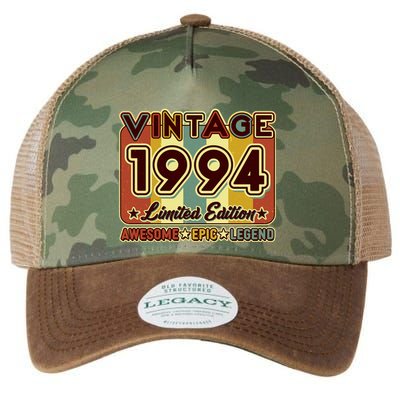 Vintage 1994 30th Birthday Limited Edition Awesome Epic Legend Legacy Tie Dye Trucker Hat