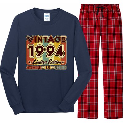 Vintage 1994 30th Birthday Limited Edition Awesome Epic Legend Long Sleeve Pajama Set