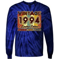 Vintage 1994 30th Birthday Limited Edition Awesome Epic Legend Tie-Dye Long Sleeve Shirt