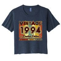 Vintage 1994 30th Birthday Limited Edition Awesome Epic Legend Women's Crop Top Tee