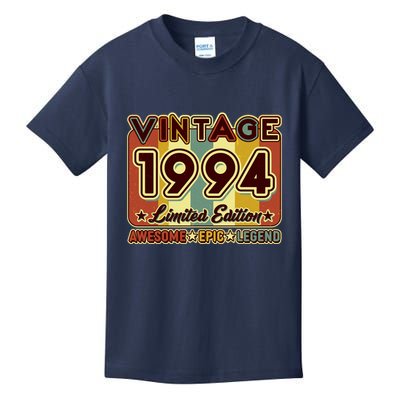 Vintage 1994 30th Birthday Limited Edition Awesome Epic Legend Kids T-Shirt