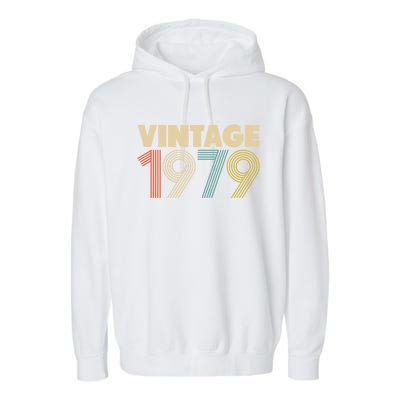 Vintage 1979 39th Birthday Garment-Dyed Fleece Hoodie