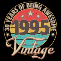 Vintage 1995 30 Years Of Being Awesome T-Shirt