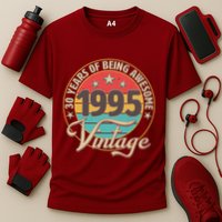 Vintage 1995 30 Years Of Being Awesome Performance Shirt
