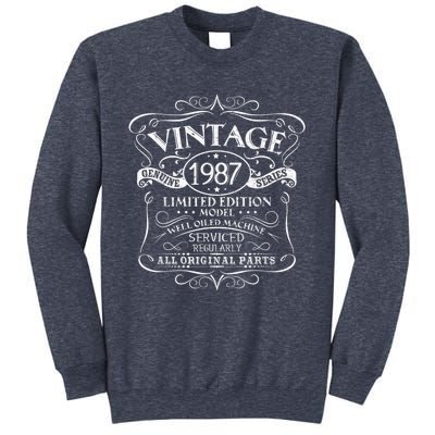 Vintage 1987 35th Birthday Present Gift  Wo Original Design Sweatshirt