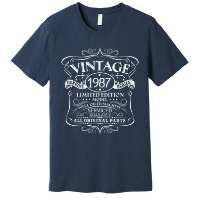 Vintage 1987 35th Birthday Present Gift  Wo Original Design Premium T-Shirt