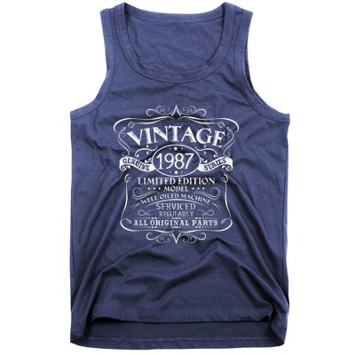 Vintage 1987 35th Birthday Present Gift  Wo Original Design Tank Top