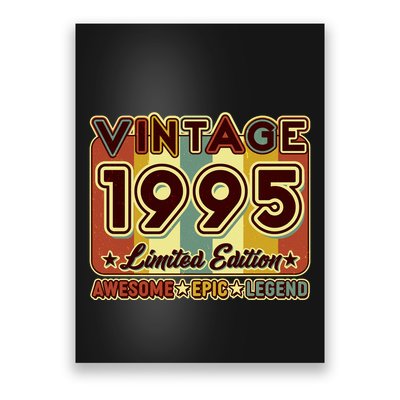 Vintage 1995 30th Birthday Limited Edition Awesome Epic Legend Poster