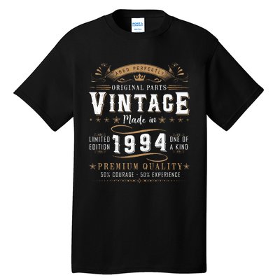 Vintage 1994 30th Birthday Gifts 30 Year Old Tall T-Shirt