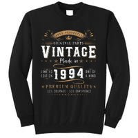 Vintage 1994 30th Birthday Gifts 30 Year Old Tall Sweatshirt