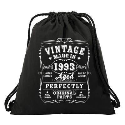 Vintage 1993 31st Birthday Decorations Gift 31 Years Old Drawstring Bag