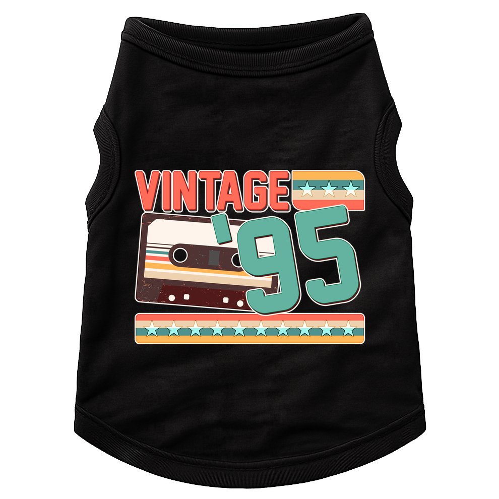 Vintage 1995 30th Birthday Cassette Tape Doggie Tank
