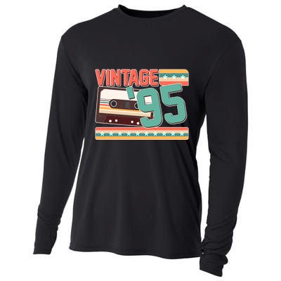 Vintage 1995 30th Birthday Cassette Tape Cooling Performance Long Sleeve Crew