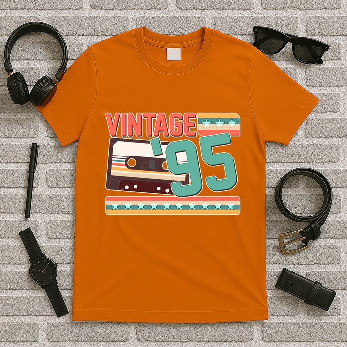 Vintage 1995 30th Birthday Cassette Tape T-Shirt