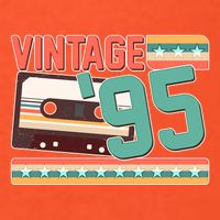 Vintage 1995 30th Birthday Cassette Tape T-Shirt