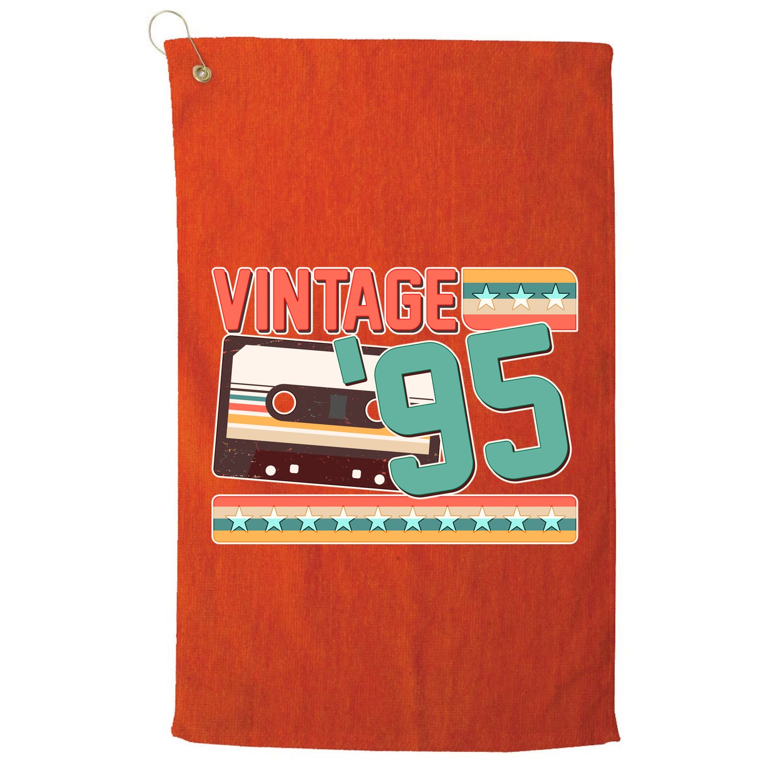 Vintage 1995 30th Birthday Cassette Tape Golf Towel