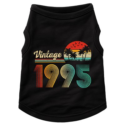 Vintage 1995 30th Birthday Funny Born In 1995 30 Year Old Gift Doggie Tank