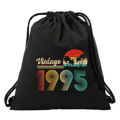 Vintage 1995 30th Birthday Funny Born In 1995 30 Year Old Gift Drawstring Bag