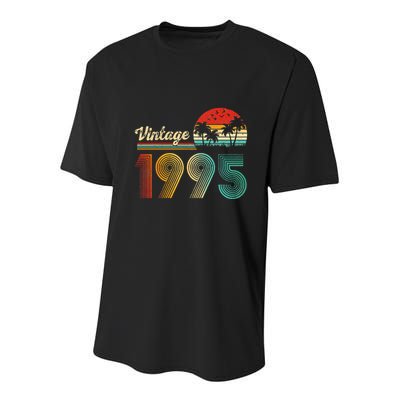 Vintage 1995 30th Birthday Funny Born In 1995 30 Year Old Gift Youth Performance Sprint T-Shirt