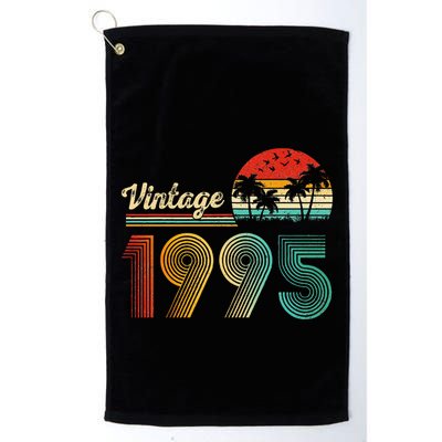 Vintage 1995 30th Birthday Funny Born In 1995 30 Year Old Gift Golf Towel