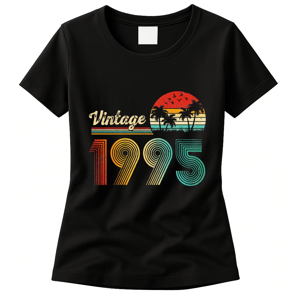 Vintage 1995 30th Birthday Funny Born In 1995 30 Year Old Gift Womens T-Shirt