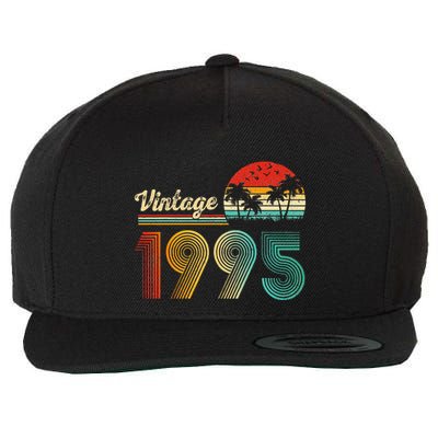 Vintage 1995 30th Birthday Funny Born In 1995 30 Year Old Gift Wool Snapback Cap
