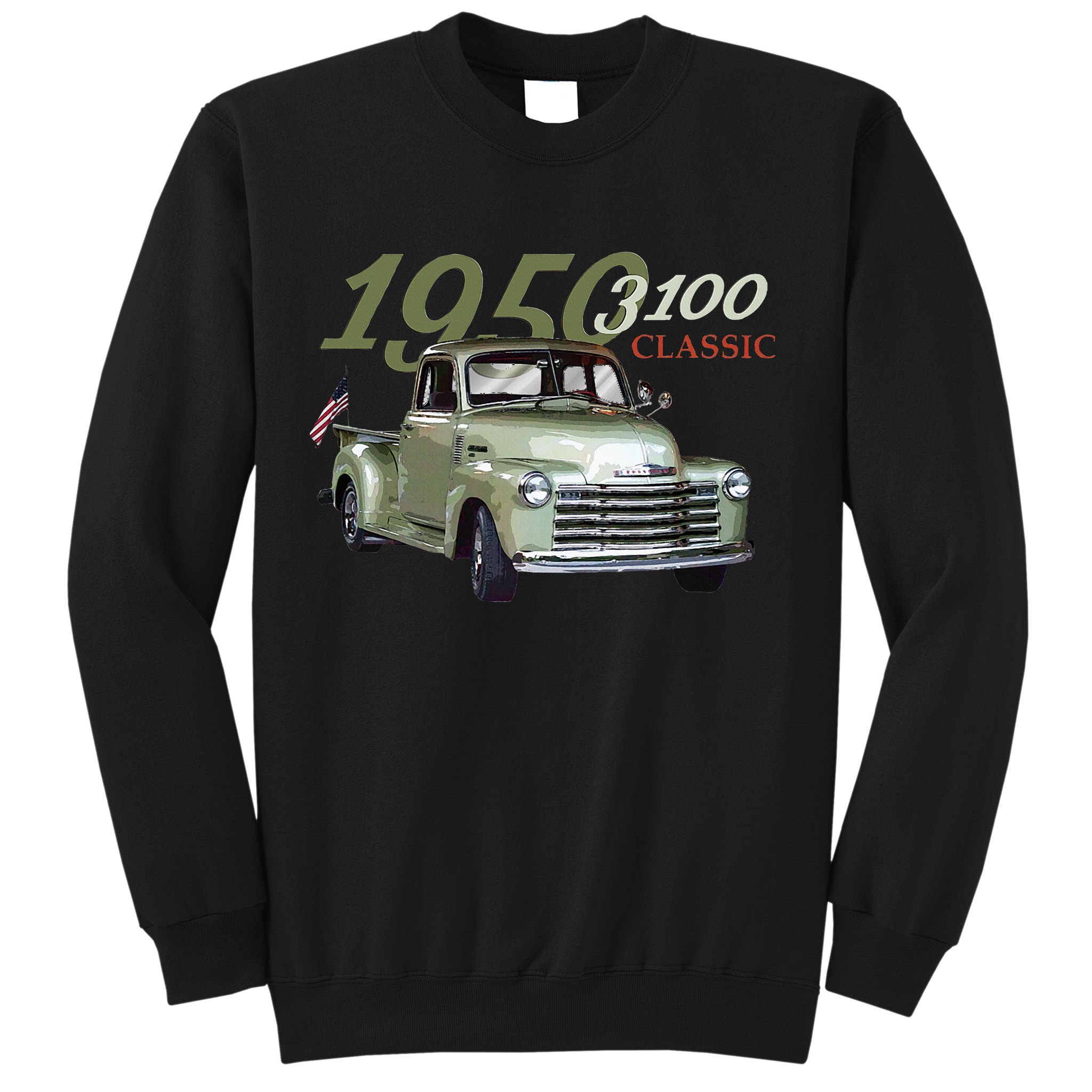 Vintage 1950 3100 Pickup Truck Car Guys Classic Trucks Sweatshirt