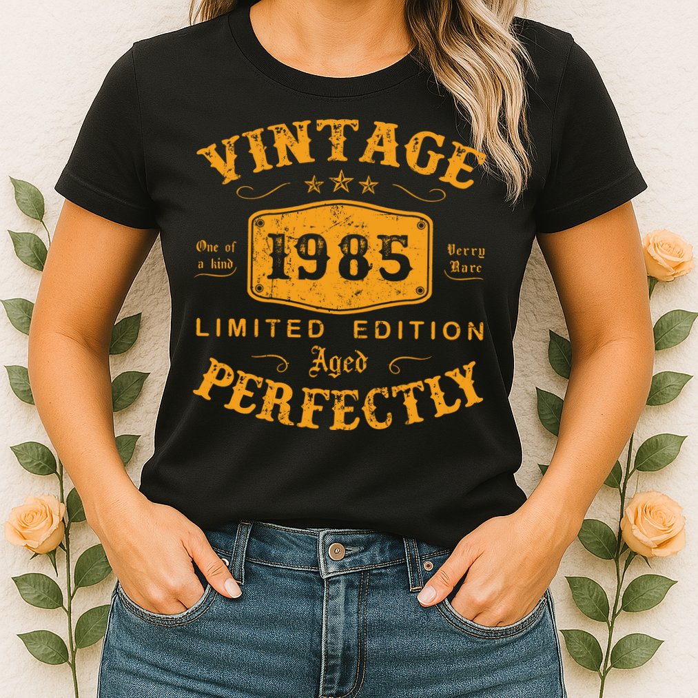 Vintage 1985 37 Birthday Gifts 37th Birthday Gifts Womens T-Shirt