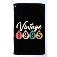 Vintage 1995 30th Birthday Retro Teardrop Design Golf Towel
