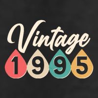 Vintage 1995 30th Birthday Retro Teardrop Design Golf Towel